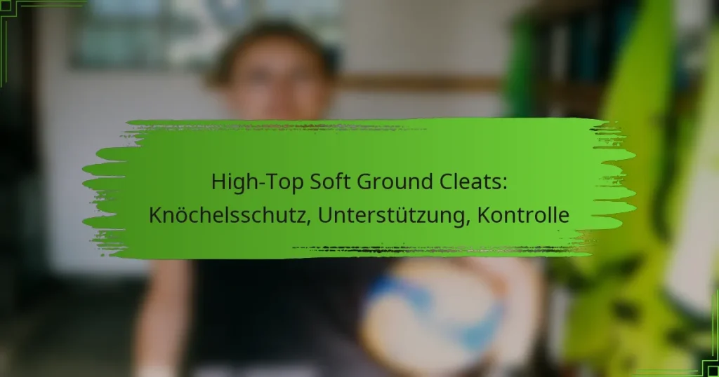 High-Top Soft Ground Cleats: Knöchelsschutz, Unterstützung, Kontrolle