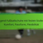 Jugend Fußballschuhe mit festen Stollen: Komfort, Passform, Flexibilität