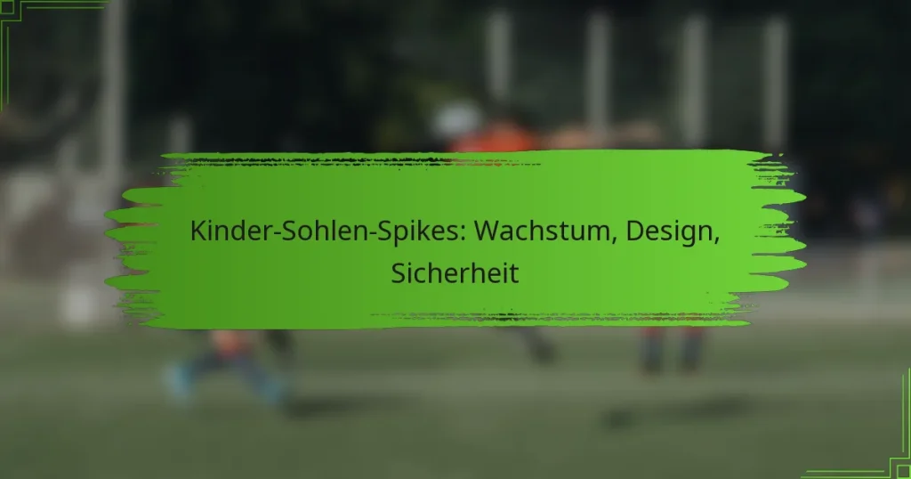 Kinder-Sohlen-Spikes: Wachstum, Design, Sicherheit
