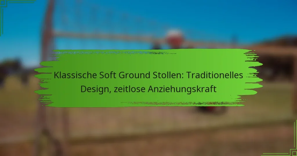Klassische Soft Ground Stollen: Traditionelles Design, zeitlose Anziehungskraft
