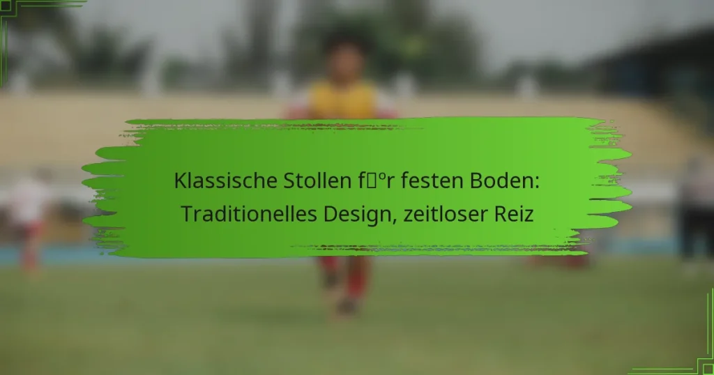 Klassische Stollen für festen Boden: Traditionelles Design, zeitloser Reiz