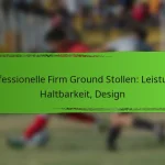 Professionelle Firm Ground Stollen: Leistung, Haltbarkeit, Design