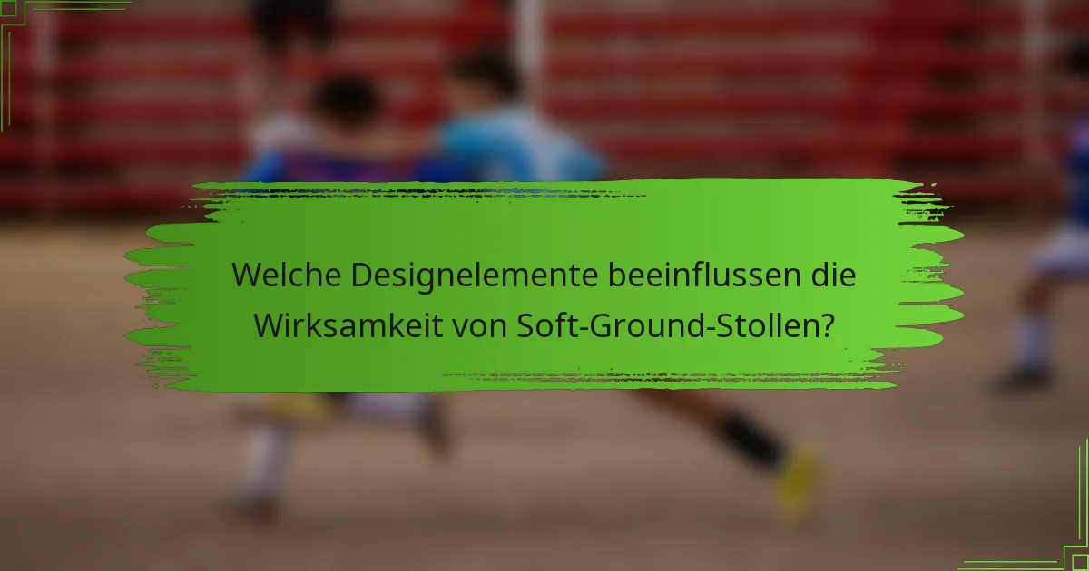 Welche Designelemente beeinflussen die Wirksamkeit von Soft-Ground-Stollen?