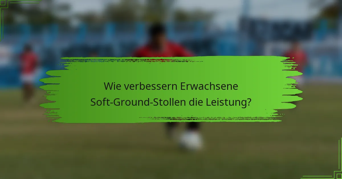 Wie verbessern Erwachsene Soft-Ground-Stollen die Leistung?